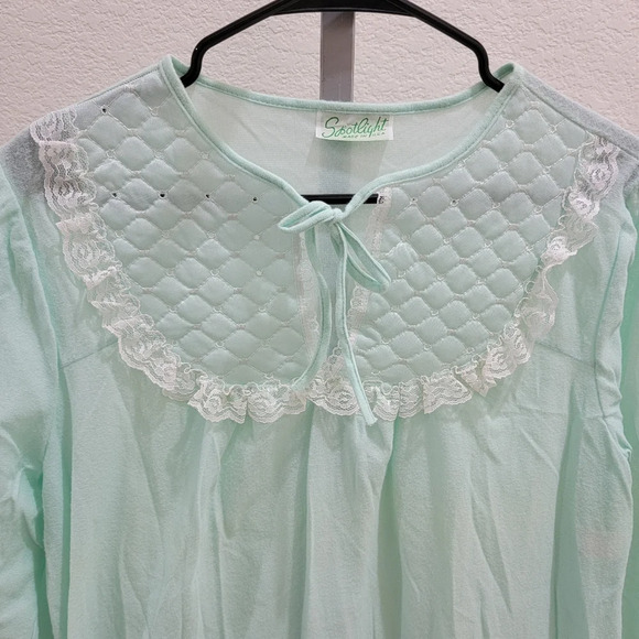 Vintage Spotlight Mint Housecoat - Picture 2 of 4
